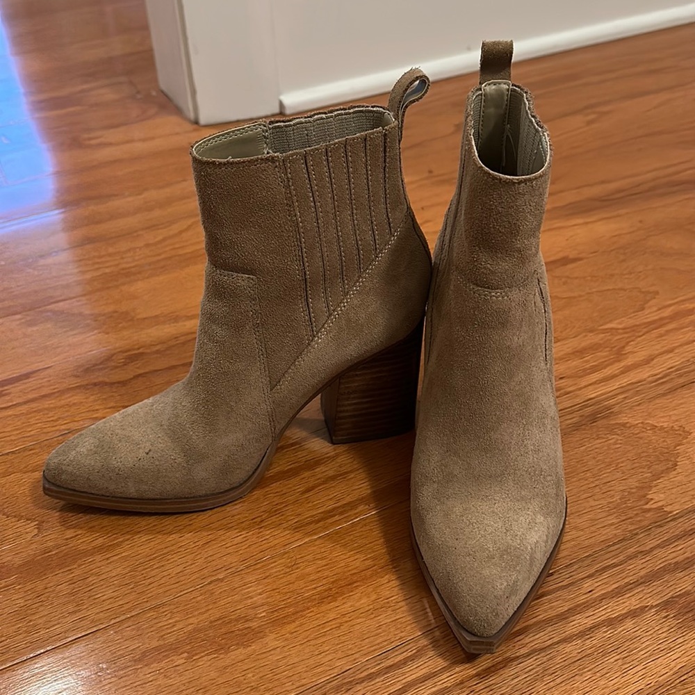 Marc Fisher Brown Suede Boots